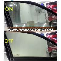 dimmable black color PDLC electrochromic car window smart tint film price