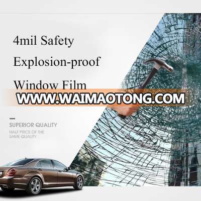 4mil Decorative Glass Nano Ceramic Safety Paint Protection Explosion Proof Window Film